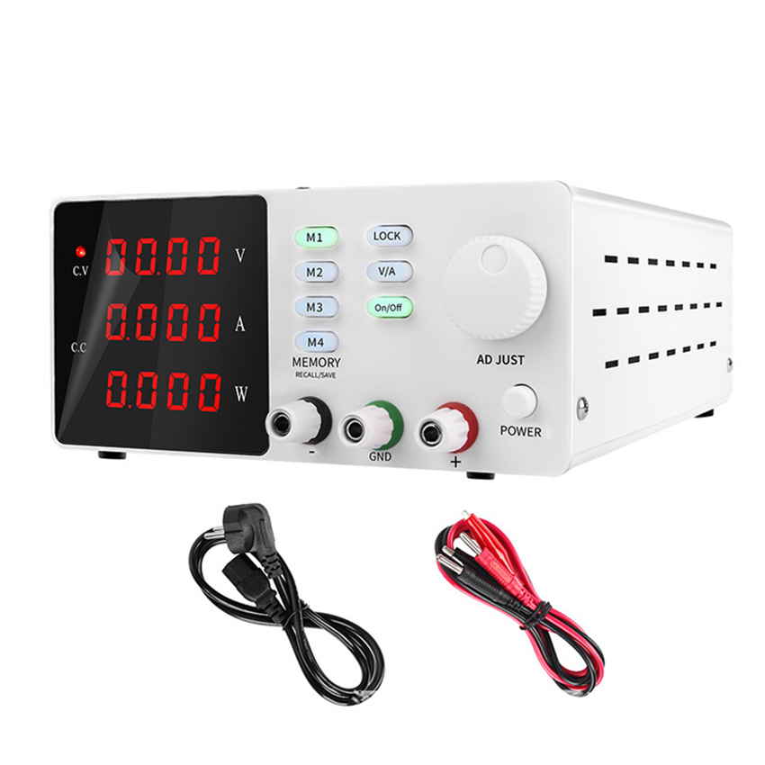 High Precision Adjustable Lab Power Supply 120V 3A - Fonte de alimentação regulada programável de